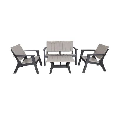 Enzo Outdoor And Patio Collection 4-pc. Conversation Set Weather Resistant