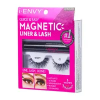 Kiss Lashes Magnetic Liner And Lash Kit Wispy 01