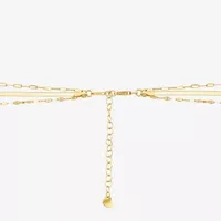 Womens 20 Inch 10K Gold Link Necklace