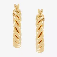 Made in Italy 14K Gold 10mm Hoop Earrings