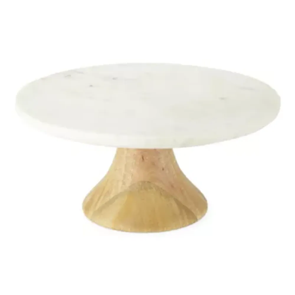 BRASS & MARBLE CAKE STAND – breathe at home