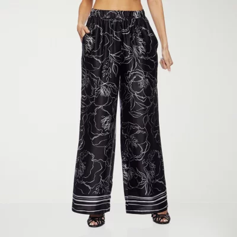 Premier Amour Womens Wide Leg Pull-On Pants