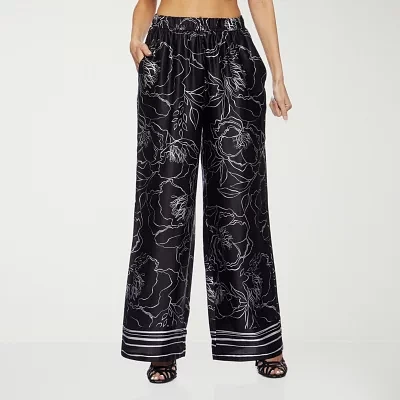 Premier Amour Womens Wide Leg Pull-On Pants