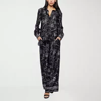 Premier Amour Womens Wide Leg Pull-On Pants
