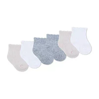 Huggies Baby Girls 6 Pair Quarter Ankle Socks