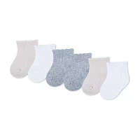 Huggies Baby Girls 6 Pair Quarter Ankle Socks