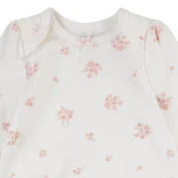 Huggies Baby Girls Crew Neck Long Sleeve 2-pc. Nightgown