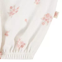 Huggies Baby Girls Crew Neck Long Sleeve 2-pc. Nightgown