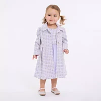 Bonnie Jean Toddler Girls Long Sleeve 2-pc. Dress Set