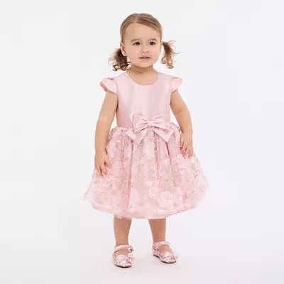 Bonnie Jean Toddler Girls Short Sleeve Cap Fit + Flare Dress