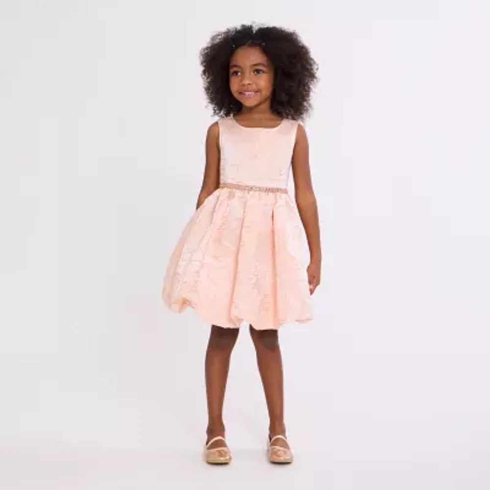 Bonnie Jean Big Girls Sleeveless Flower Girl Fit + Flare Dress