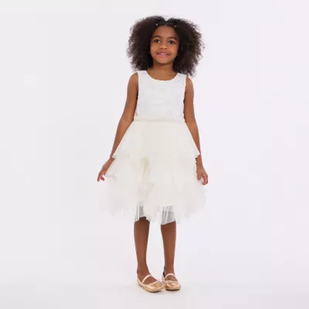 Bonnie Jean Little Girls Sleeveless Flower Girl Fit + Flare Dress