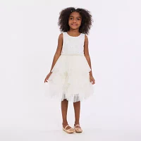 Bonnie Jean Little Girls Sleeveless Flower Girl Fit + Flare Dress