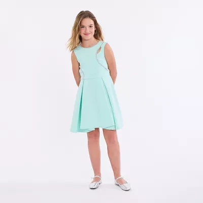 Bonnie Jean Big Girls Sleeveless Fit + Flare Dress