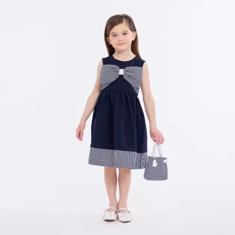 Bonnie Jean Big Girls Sleeveless Fit + Flare Dress