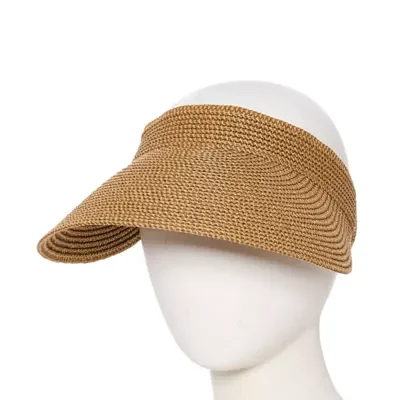 Liz Claiborne Oversized Straw Womens Visor
