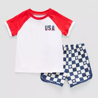 Okie Dokie Toddler & Little Boys 2-pc. Short Set