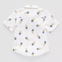 Okie Dokie Toddler & Little Boys Short Sleeve Button-Down Shirt