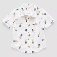Okie Dokie Toddler & Little Boys Short Sleeve Button-Down Shirt