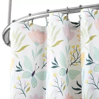 Avanti Floral Butterfly Shower Curtains