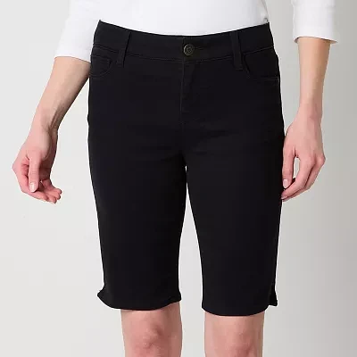 Liz Claiborne Sara Womens Mid Rise Bermuda Short
