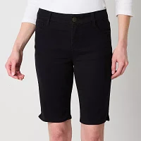Liz Claiborne Sara Womens Mid Rise Bermuda Short