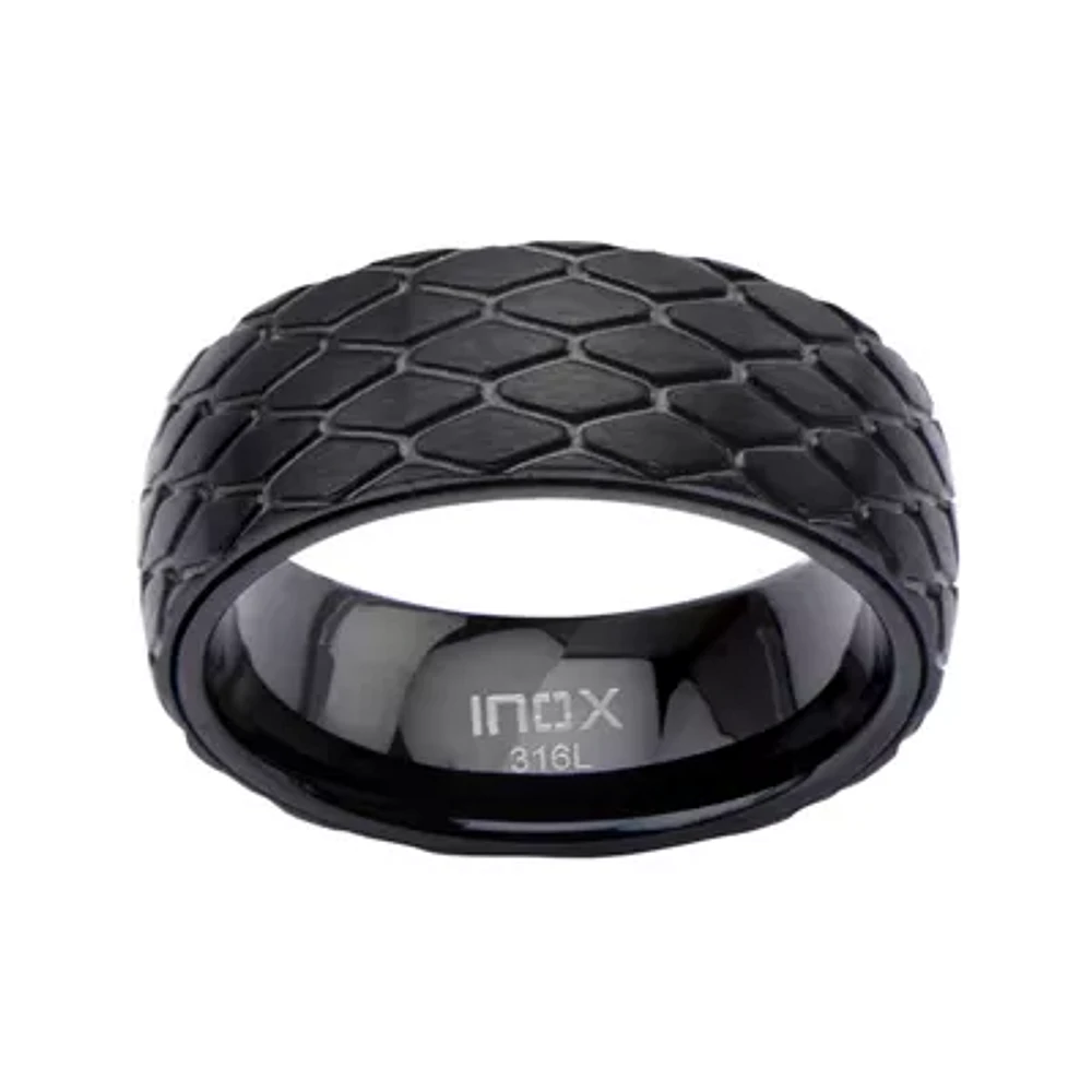 Mens Matte Black Stainless Steel Car Grill Ring