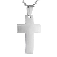 Mens Stainless Steel Cross Pendant