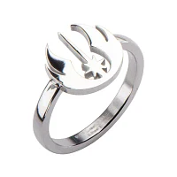 Star Wars® Stainless Steel Jedi Symbol Cutout Ring