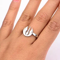 Star Wars® Stainless Steel Jedi Symbol Cutout Ring