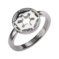 Star Wars® Stainless Steel Galactic Empire Symbol Cutout Ring