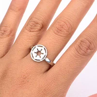 Star Wars® Stainless Steel Galactic Empire Symbol Cutout Ring