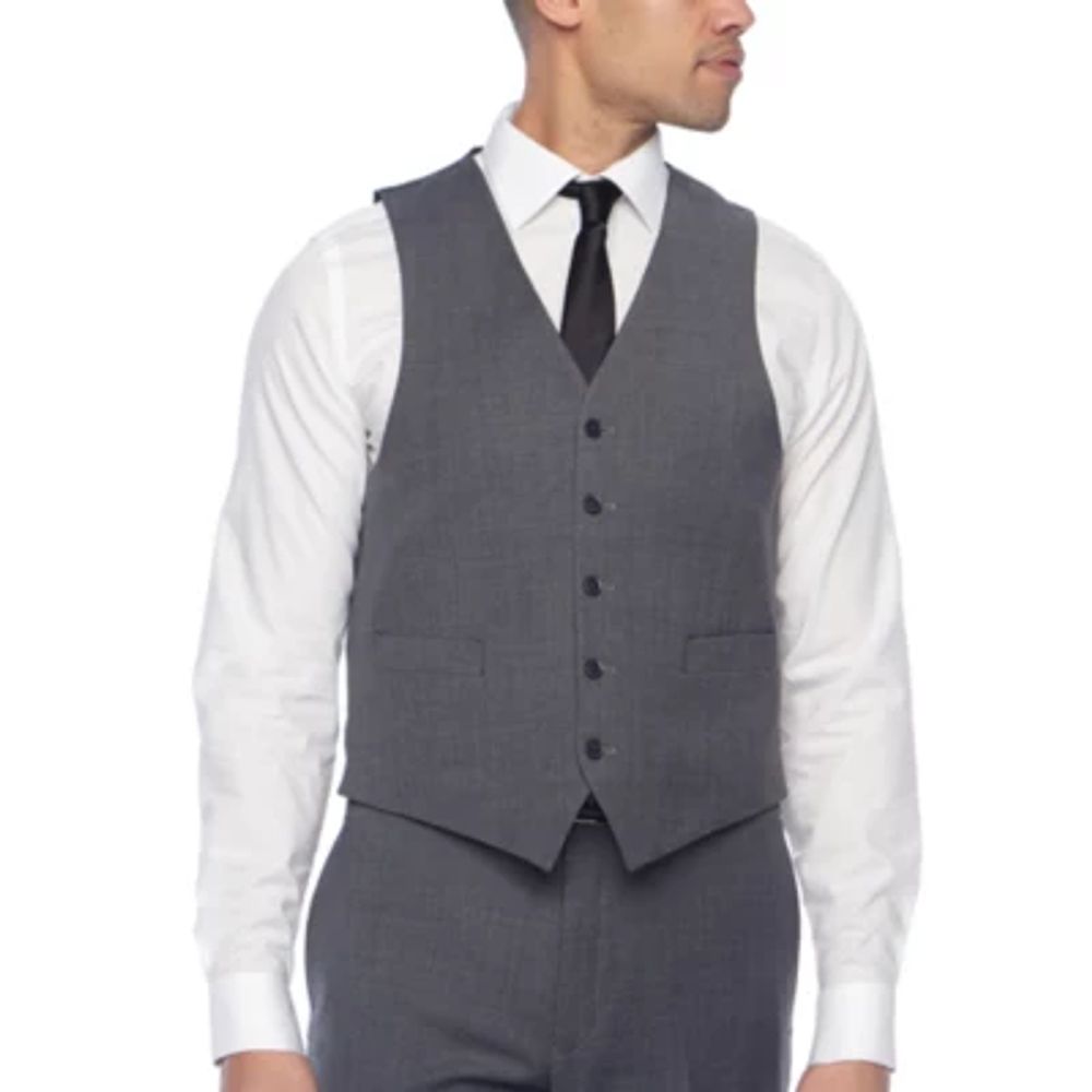 Collection By Michael Strahan Mens Stretch Fabric Classic Fit Suit Vest