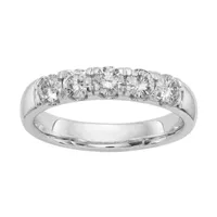 4.5MM 1 CT. T.W. White Moissanite 14K Gold Round Band