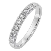 4MM 1/2 CT. T.W. White Moissanite 14K Gold Round Band