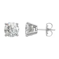 3 CT. T.W. White Moissanite 14K Gold 7.5mm Round Stud Earrings