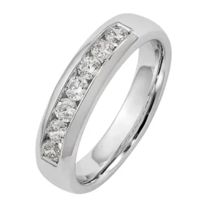 5MM / CT. T.W. Mined White Diamond 14K Gold Wedding Band