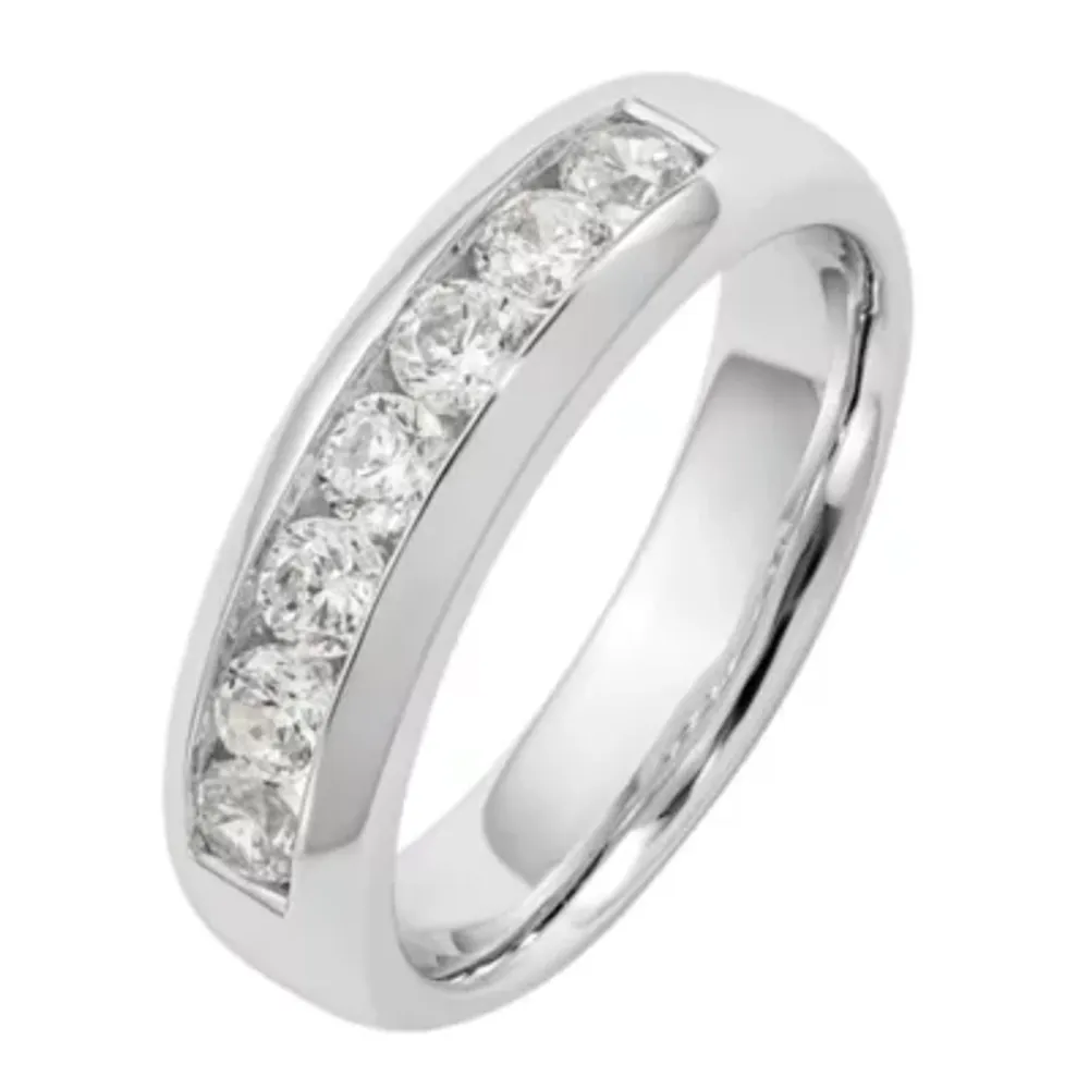 5MM 1 CT. T.W. Natural White Diamond 14K Gold Wedding Band