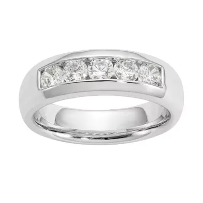 5.5MM 1 CT. T.W. Natural White Diamond 14K Gold Wedding Band