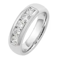 5.5MM 1 CT. T.W. Mined White Diamond 14K Gold Wedding Band