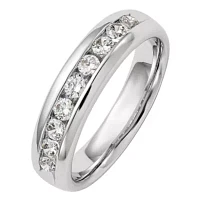 4MM 3/4 CT. T.W. Natural White Diamond 14K Gold Wedding Band