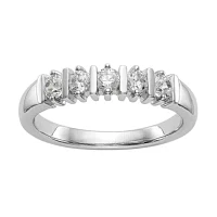 5MM / CT. T.W. Natural White Diamond 14K Gold 5-Stone Anniversary Band