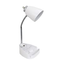 Limelights Gooseneck Organizer Desk Lamp with iPad Tablet Stand Book Holder and USB port