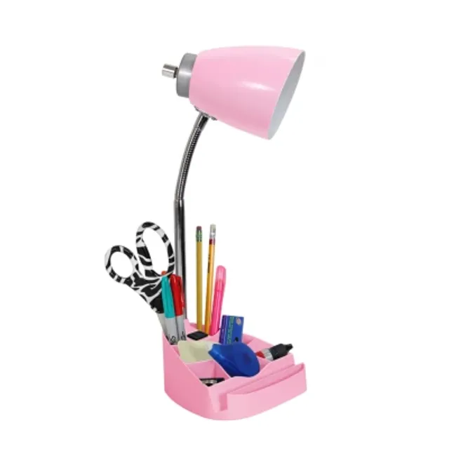 ALL THE RAGES Limelights Gooseneck Organizer Desk Lamp with iPad Tablet  Stand Book Holder and Charging Outlet