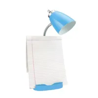 Limelights Gooseneck Organizer Desk Lamp with iPad Tablet Stand Book Holder and Charging Outlet