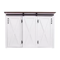 Eldives Wood-Top Kitchen Island