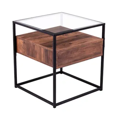 Southern Enterprises Quences 1-Drawer Storage End Table