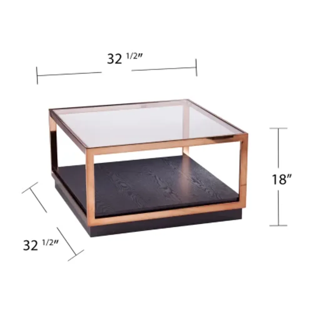 Oodtor Glass-Top Coffee Table
