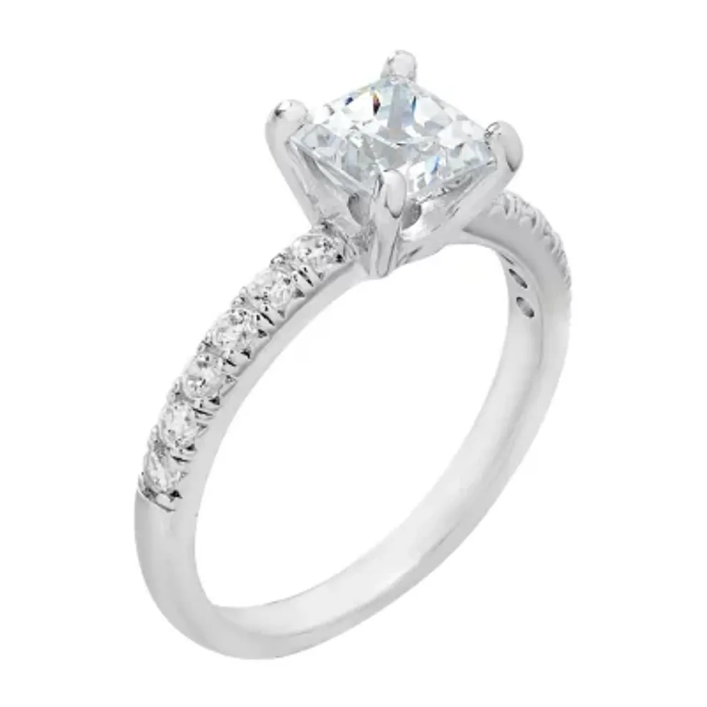 Womens 2 CT. T.W. Mined White Diamond 10K White Gold Engagement Ring -  JCPenney