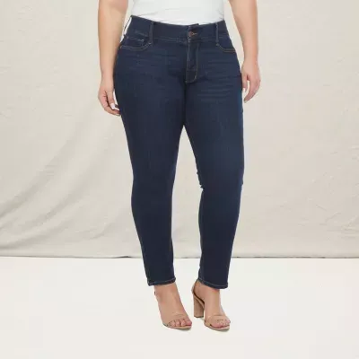 a.n.a - Plus Stretch Fabric Womens Mid Rise Skinny Fit Jean